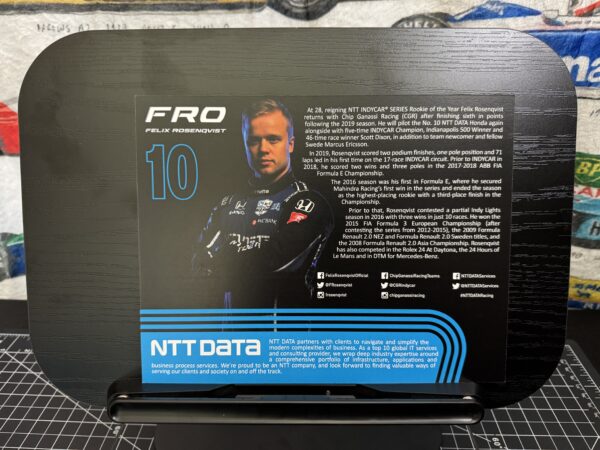 Felix Rosenqvist Signed 2020 Chip Ganassi Racing Hero Cards - Image 2