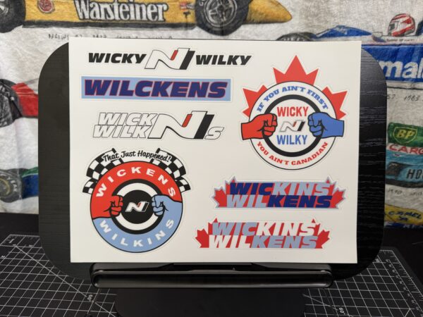 Custom Robert Wickens- Mark Wilkens IMSA Sticker Sheets