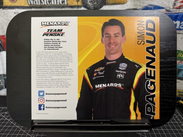 Simon Pagenaud Signed 2020 Team Penske Hero Cards - Image 2