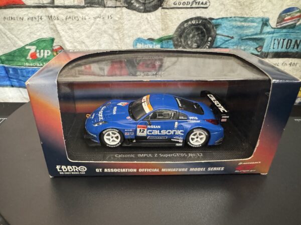 2005 Nissan Skyline GT-R Calsonic Impul Z Super GT No. 12 1:43 Ebbro Model