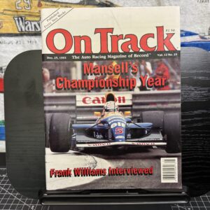 1992 On Track Magazine Dec. 25 Nigel Mansell Cover