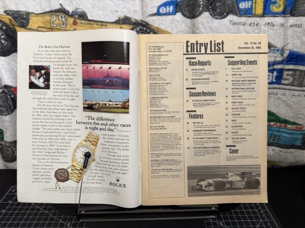 1992 On Track Magazine Dec. 25 Nigel Mansell Cover - Image 2