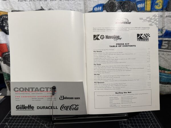 1998 Newman/Haas Racing CART IndyCar Press Kit - Image 2