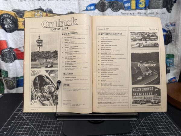1987 On Track Magazine Oct. 26 Nigel Mansell Cover - Image 2
