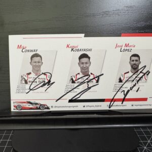 2020 Toyota Gazoo Racing Signed Le Mans LMP1 Hero Cards
