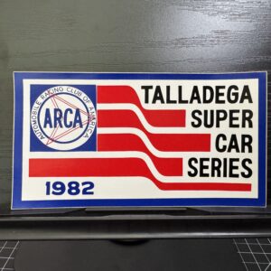 1982 ARCA Talladega Super Car Series Sticker