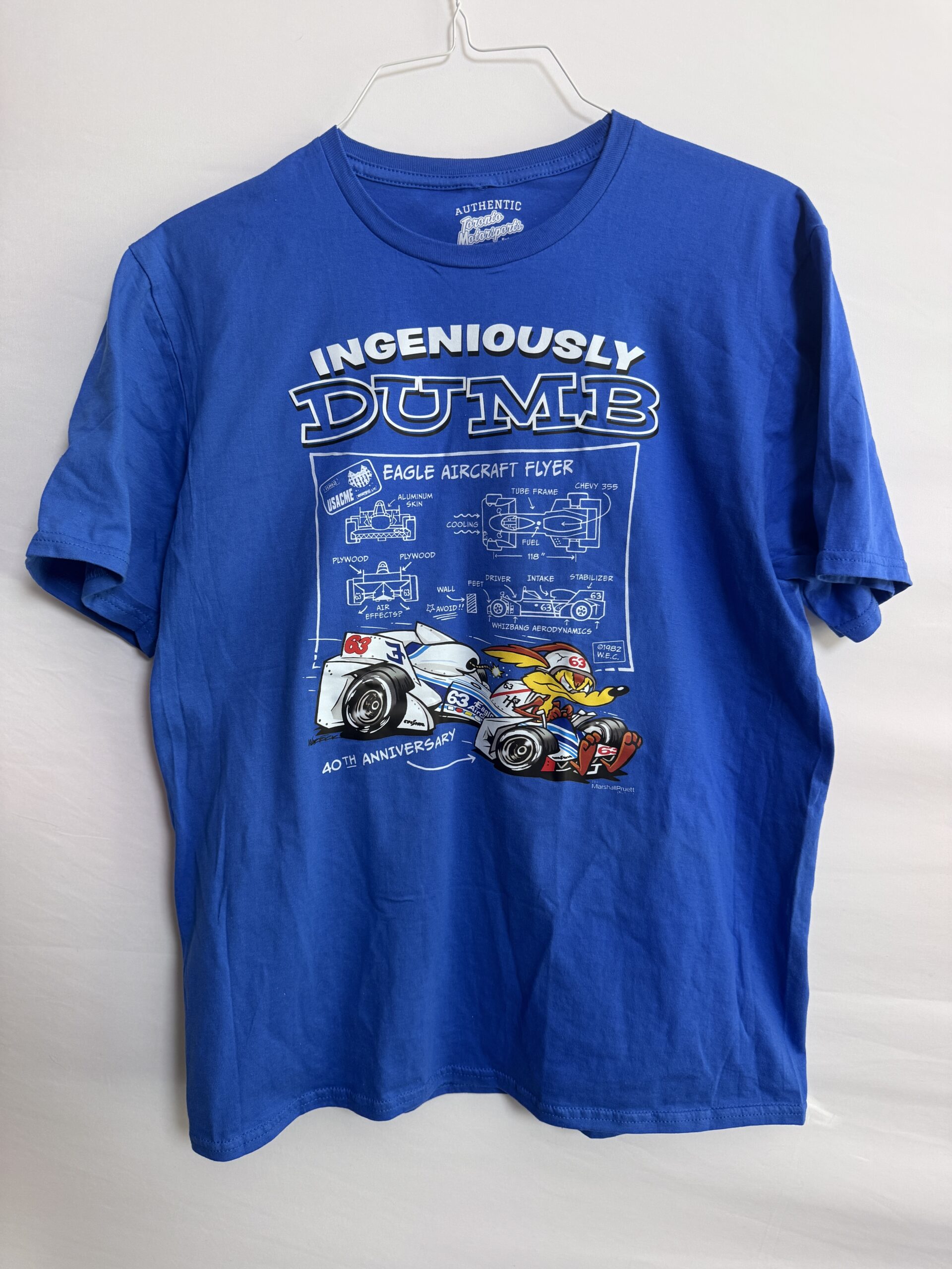 Indy 500 Eagle Aviation Flyer Toon Shirt Sizes S-2XL