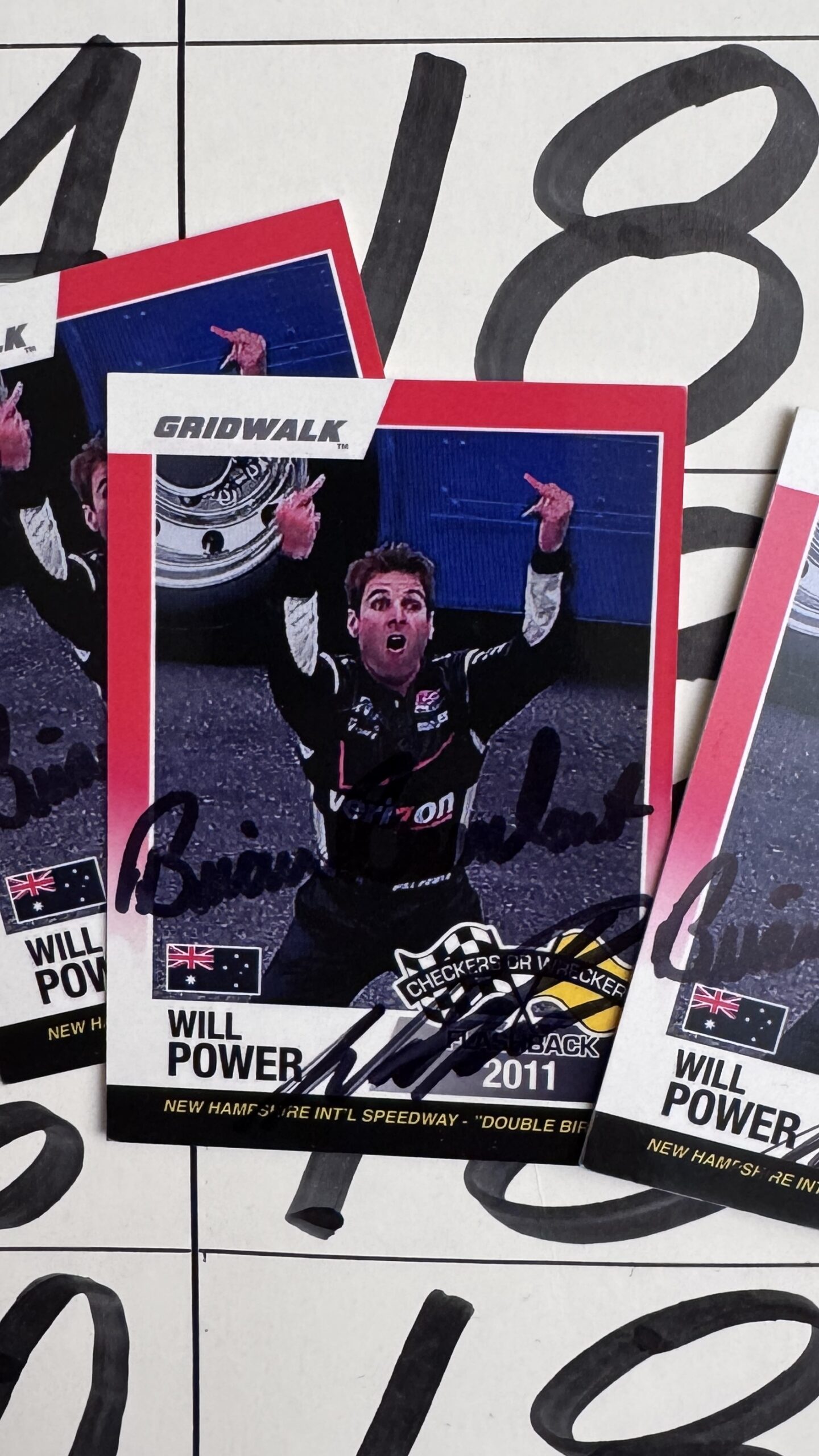 CHARITY: Double Signed Will Power Double Bird Cards
